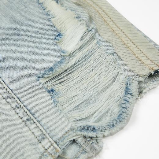 MIIDII/谜底牛仔短裤女21夏新品个性洗水破洞休闲运动212MK0716 商品图3