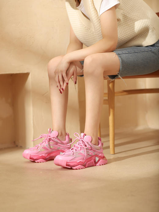 westory女款2021秋季新品时尚百搭休闲运动鞋W21CM71601 商品图2