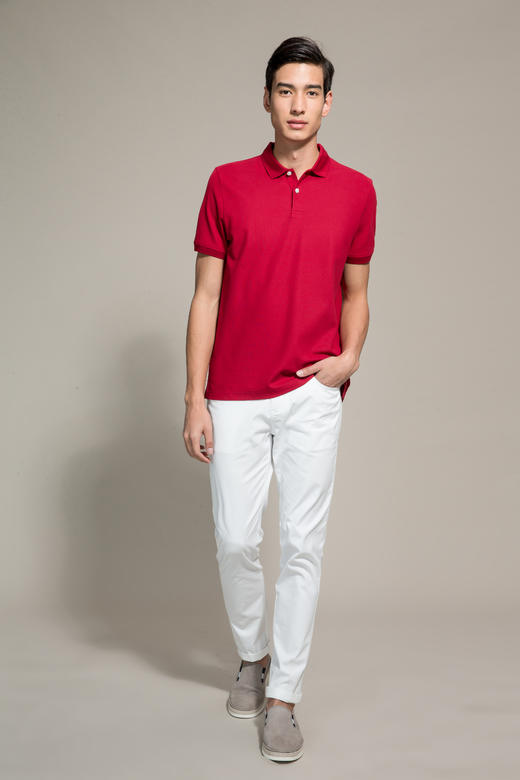 callisto白色棉混纺休闲裤  SOCPW029WH 商品图2