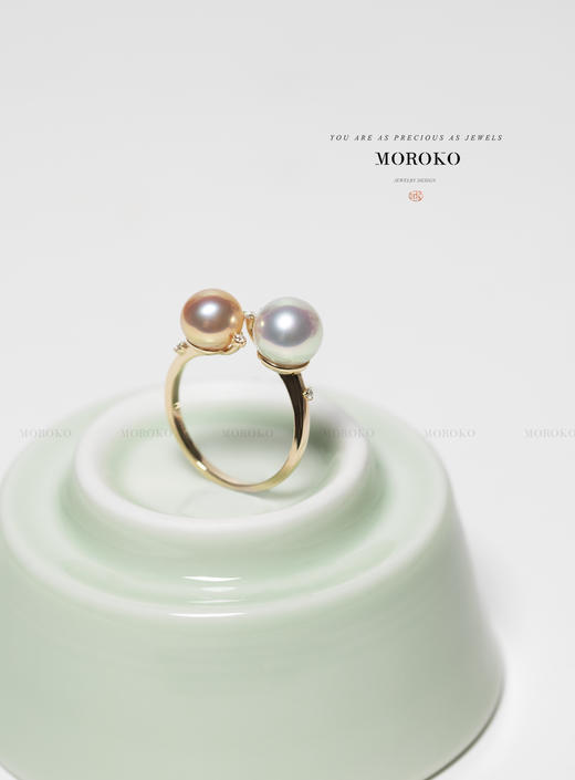 倾慕 | 双珠·开口戒 商品图0