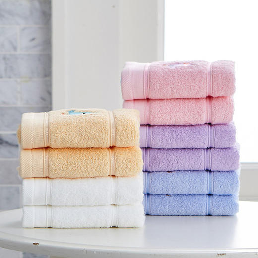 【母婴】洁丽雅儿童毛巾 洗脸 纯棉童巾婴儿 可爱卡通宝宝柔软吸水小毛巾 商品图1