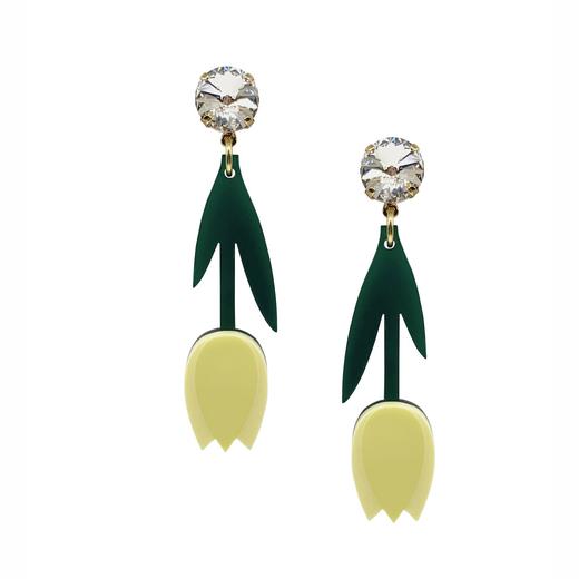 北京仓｜Jennifer Loiselle-Tulip-郁金香 耳环（黄色）［英国设计师］ 商品图1