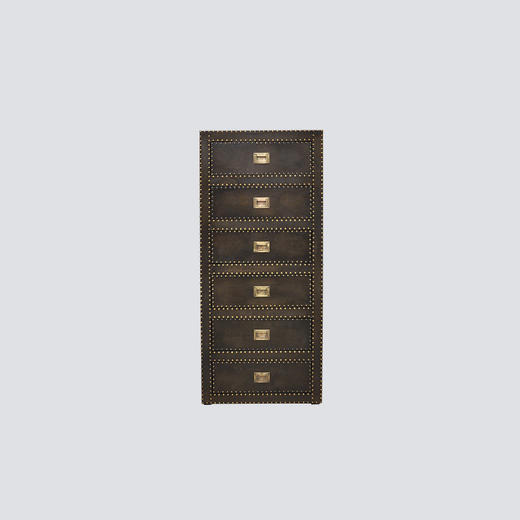 NS家居nsfurniture进口实木真皮边柜NSCB-Sheppard Cabinet 6 Drawers 商品图0