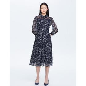 2楼朗姿服饰阳光面料连衣裙璀璨流光