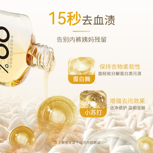 【呵护“内”在美！内衣裤专用洗衣液】99%有效yi菌，私密无忧！15秒祛除异味污渍，告别内裤姨妈残留，温和亲肤护衣护手，除螨小苏打洗衣液持久留香 商品图3