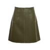 【月下尤加利】橄榄绿仿小羊皮高腰半裙/000108 商品缩略图4