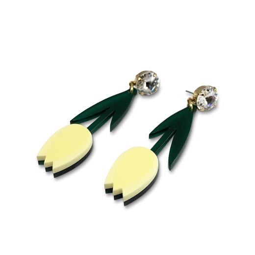 北京仓｜Jennifer Loiselle-Tulip-郁金香 耳环（黄色）［英国设计师］ 商品图2