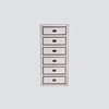 NS家居nsfurniture进口真皮抽屉六斗柜NSCB-Sheppard Cabinet 6*White 商品缩略图0