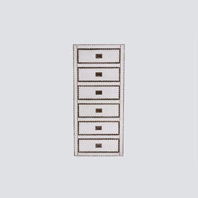 NS家居nsfurniture进口真皮抽屉六斗柜NSCB-Sheppard Cabinet 6*White