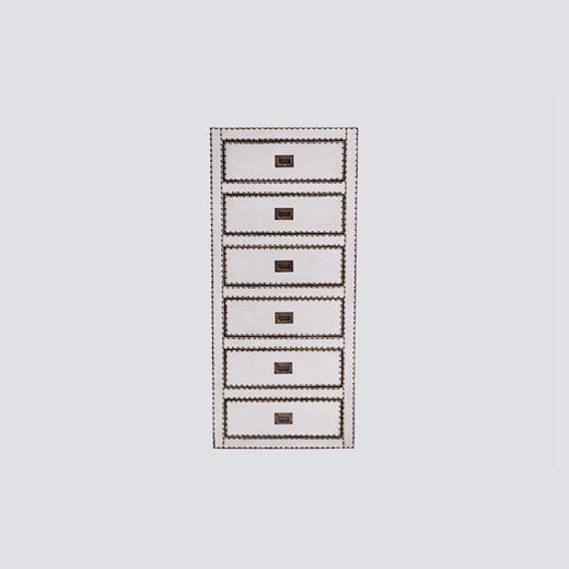 NS家居nsfurniture进口真皮抽屉六斗柜NSCB-Sheppard Cabinet 6*White 商品图0