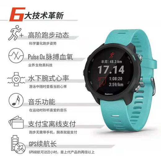 👉新款 佳明Garmin 245 GPS专业跑步训练音乐手表 中文国行 商品图1