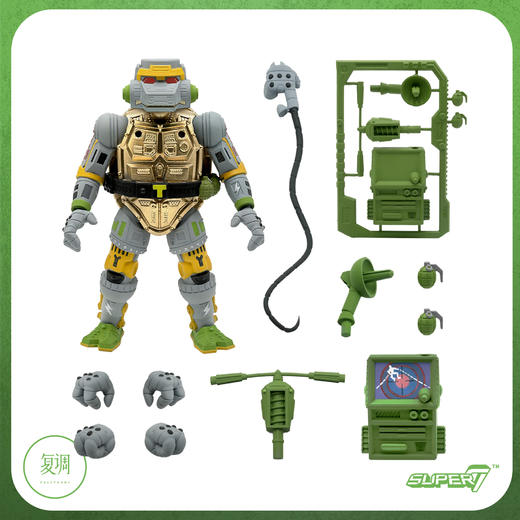 现货 Super7 忍者神龟 终极版系列 3 米开朗基罗 牛头 商品图8