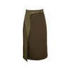 【苔丝】橄榄绿不规则曲线立裁拼皮高腰半裙/000107 商品缩略图4