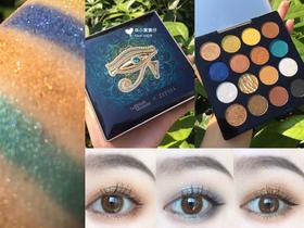 冷调橄榄皮天菜眼影盘，💫金棕眼妆贵气极了