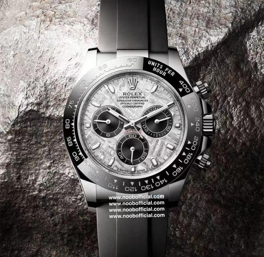 NOOB official➕Factory 品质劳力士Rolex 陨石盘 迪通拿系列⌛️强冰蓝夜光！【直径】40mm【机芯】搭载定制版4130全自动机械机芯【圈口】进口精抛光圈/陶瓷圈 商品图11