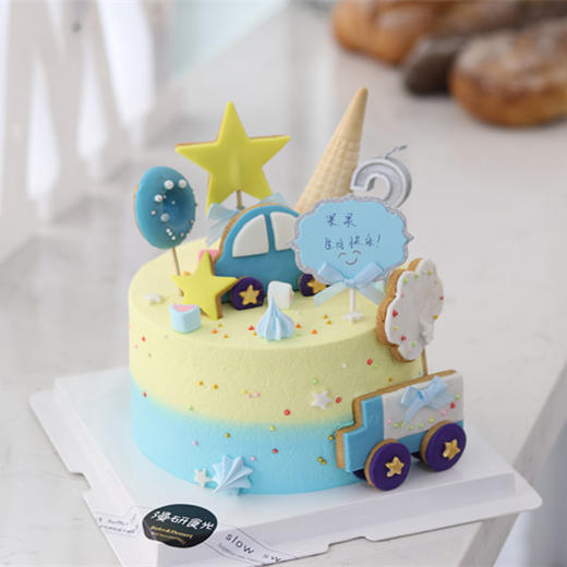 【生日蛋糕】翻糖饼干小汽车 商品图1