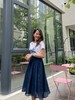 【伯妮斯茵】2B5183--黛蓝色半裙 商品缩略图0