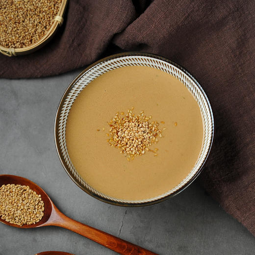 （2瓶）有机石磨白芝麻酱2*210g/瓶 商品图1