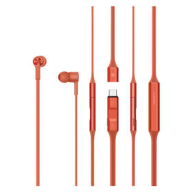 华为 HUAWEI FreeLace 商用无线耳机 智慧闪连快充 动听人声 蓝牙耳机 运动耳机 华为耳机 赤茶橘