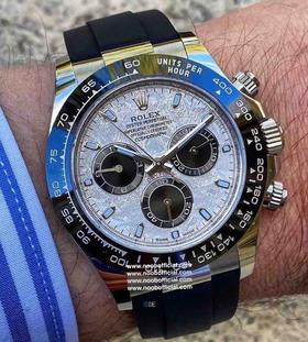 NOOB official➕Factory 品质劳力士Rolex 陨石盘 迪通拿系列⌛️强冰蓝夜光！【直径】40mm【机芯】搭载定制版4130全自动机械机芯【圈口】进口精抛光圈/陶瓷圈