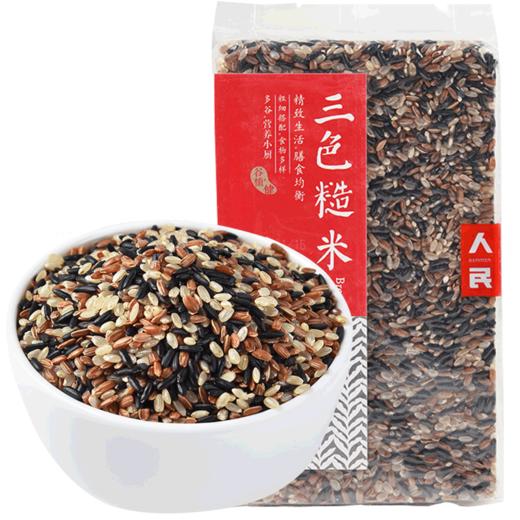 人民 三色糙米500g大真空 商品图0