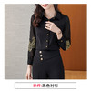 XZ-AL-652339199524黑色职业装衬衫女秋装工作服气质2021新款白色衫长袖刺绣正装衬衣 商品缩略图5