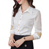 XZ-AL-652339199524黑色职业装衬衫女秋装工作服气质2021新款白色衫长袖刺绣正装衬衣 商品缩略图4