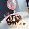 【生日蛋糕】淡黄底巧克力淋面魔鬼天使款 商品缩略图0