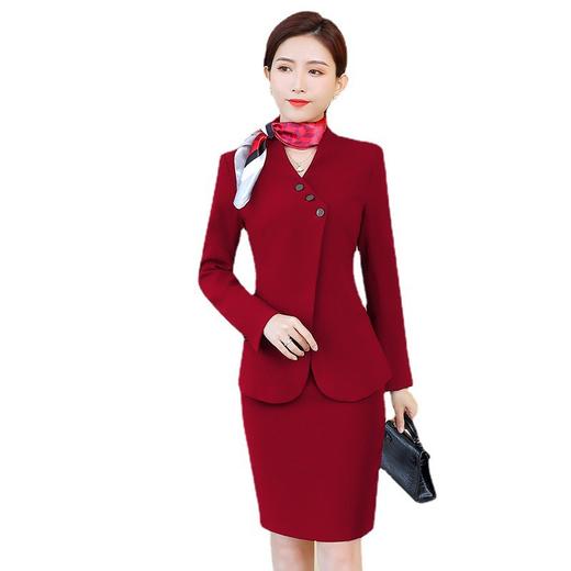 XZ-XS-356职业马甲套装秋冬装时尚气质酒店前台工装正装西装美容师工作服女 商品图4