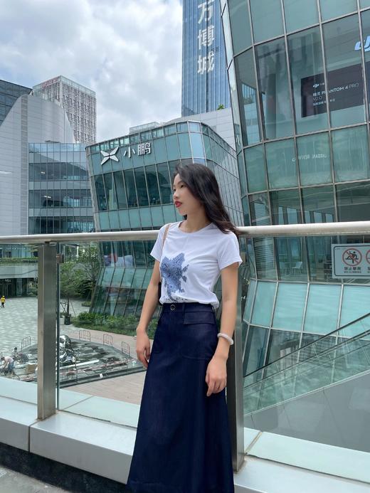 牛仔2B5211--黛蓝色半裙 商品图5