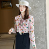 XZ-SY8081早秋新款韩版别致设计感小众职业碎花雪纺女士衬衫女夏薄款 商品缩略图1