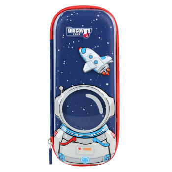 YOME笔盒笔袋小学生书包必备大容量多功能儿童3D文具盒铅笔盒幼儿园文具 标准款太空人系列 商品图1