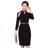 XZ-XS-368空姐制服套裙酒店前台工装美容院售楼部职业装套装工作服女秋冬季 商品缩略图4