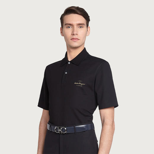 【二】FERRAGAMO 菲拉格慕 男士双面可调节 GANCINI 腰带 蓝色 67 9939 735908 商品图3