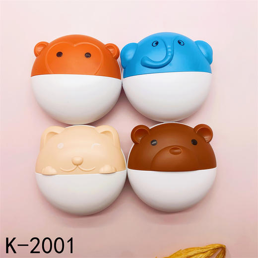 凯达新款可爱萌呆动物美瞳隐形伴侣盒收纳盒2001 商品图0
