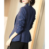 黑蓝肌理感西服 立体挺括有韧性 OL职业修身小西装时尚chic短款休闲百搭春季外套女1664 商品缩略图1