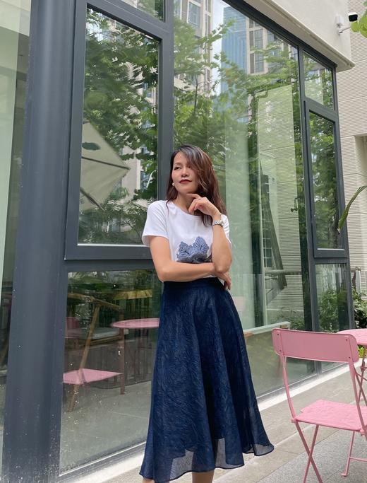 【伯妮斯茵】2B5183--黛蓝色半裙 商品图1