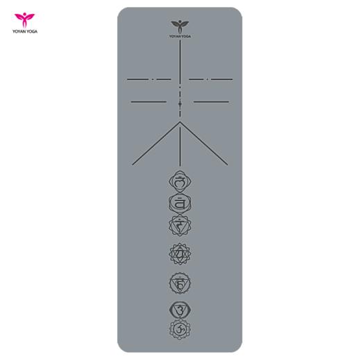 悠妍进口PU土豪垫15011K 专业防滑天然橡胶瑜伽垫体式引导线 商品图5