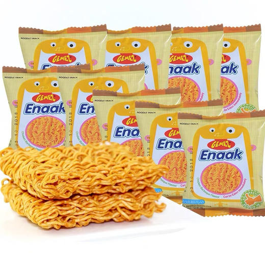 酥脆可口好吃停不了！GEMEZ烧烤味小鸡干脆面16gX16袋 商品图0