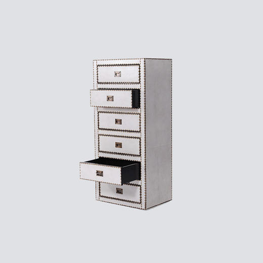 NS家居nsfurniture进口真皮抽屉六斗柜NSCB-Sheppard Cabinet 6*White 商品图2