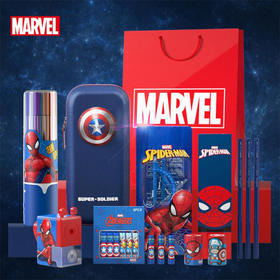 迪士尼（Disney）文具套装漫威笔盒铅笔绘画文具礼盒39件套开学大礼包学习用品套装赠礼品袋儿童礼物