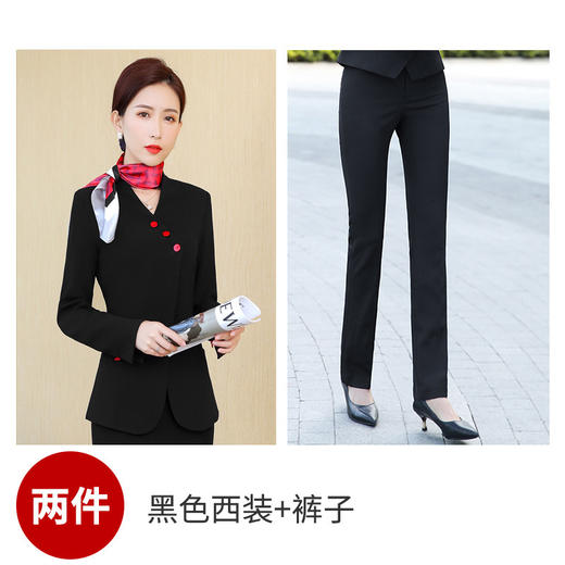 XZ-XS-356职业马甲套装秋冬装时尚气质酒店前台工装正装西装美容师工作服女 商品图7