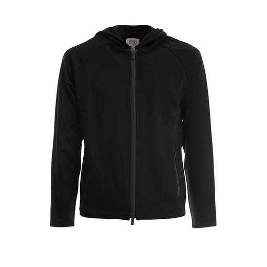 ARMANI 阿玛尼 男士拉链连帽卫衣 黑色 3YCB51 CJBQZ 0999 商品图0