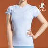 【七十二小时发货】壁虎瑜伽【2108SY065】圆领透气瑜伽短袖（无胸垫） 商品缩略图3