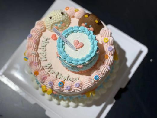 复古手绘立体动物奶油蛋糕 商品图1