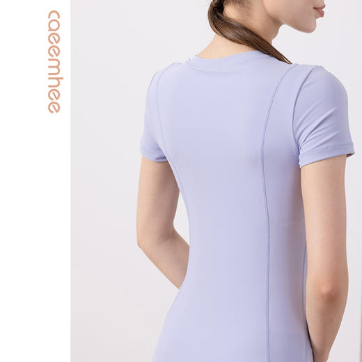 【断码捡漏】卡益裸感磨毛短袖T恤KU03921女士瑜伽服 商品图2