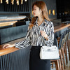 XZ-SY8088+C52雪纺衬衫女夏薄款斑马纹衬衣气质设计感小众上衣时尚感 商品缩略图1
