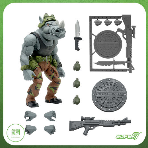 现货 Super7 忍者神龟 终极版系列 3 米开朗基罗 牛头 商品图7