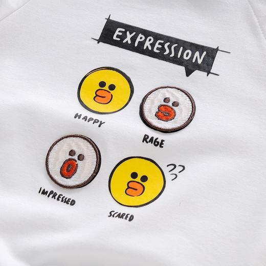 英氏-童衣类（秋）E1连针圆领长套衣英氏白110CM 商品图2