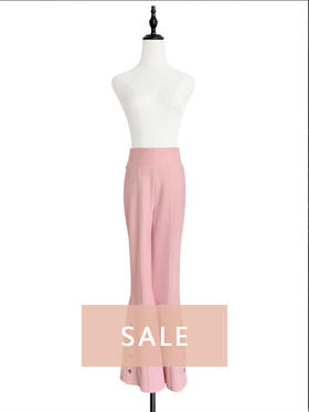 TYNVIE 金扣喇叭裤 - 芭比粉